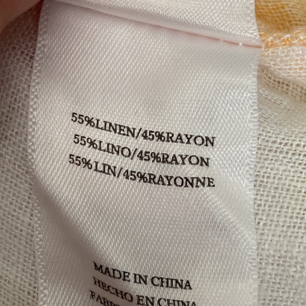 Rails Linen Blend Button Short Sleeve Fruits Prin… - image 7